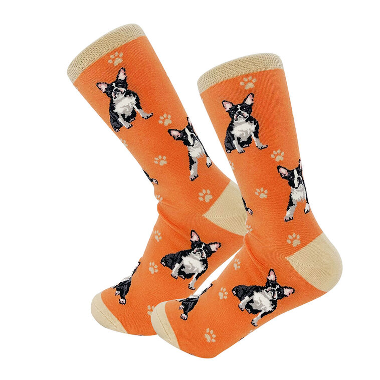 hallmark E&S Pets Boston Terrier Novelty Crew Socks