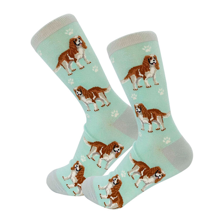 hallmark E&S Pets Cavalier King Charles Spaniel Novelty Crew Socks
