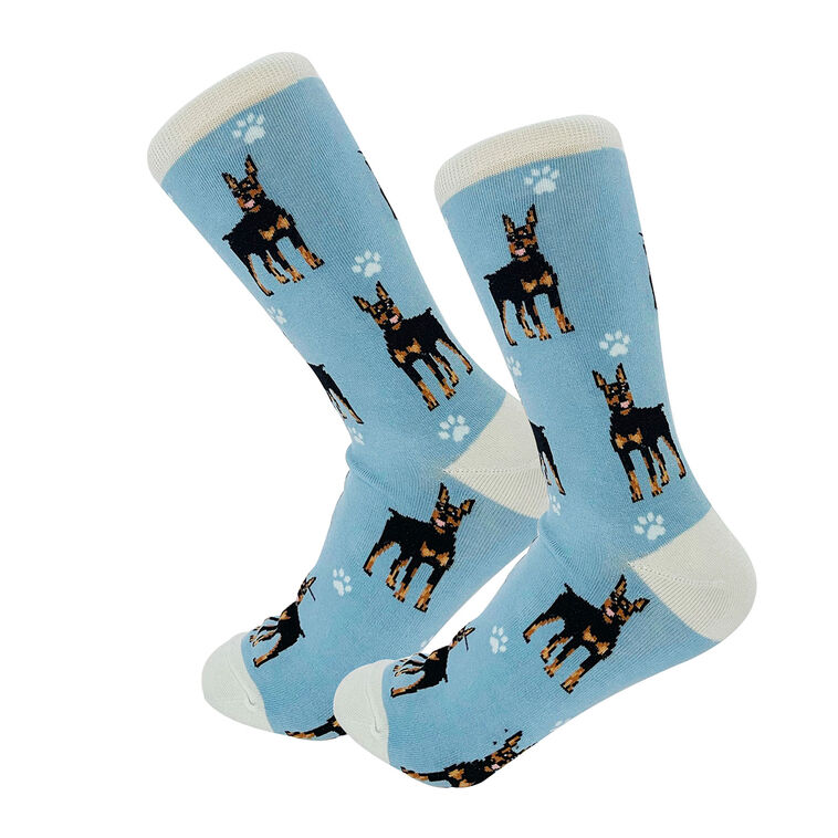 hallmark E&S Pets Doberman Pinscher Novelty Crew Socks