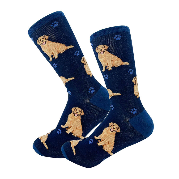 hallmark E&S Pets Golden Retriever Novelty Crew Socks