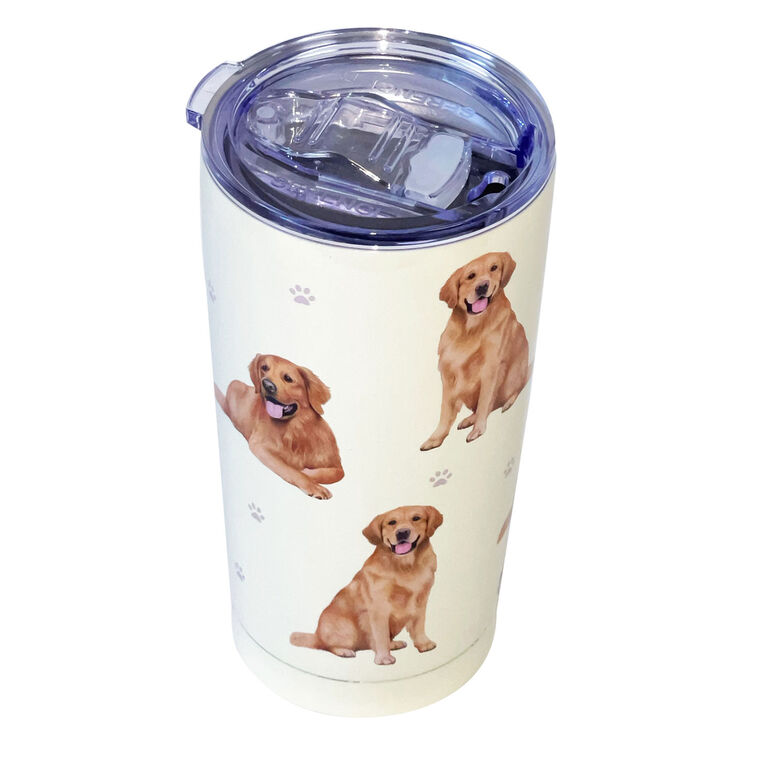 Hallmark E&S Pets Golden Retriever Stainless Steel Tumbler 20 Oz