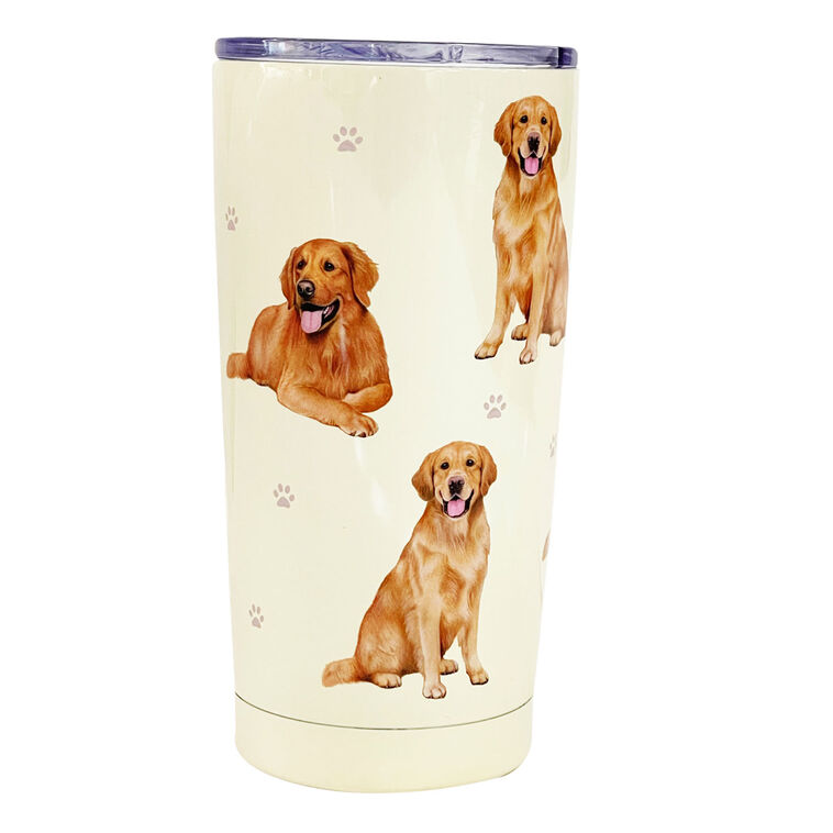 hallmark E&S Pets Golden Retriever Stainless Steel Tumbler 20 oz