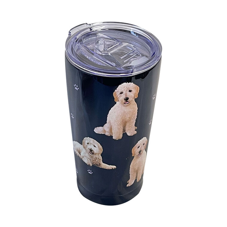 Hallmark E&S Pets Goldendoodle Stainless Steel Tumbler 20 Oz