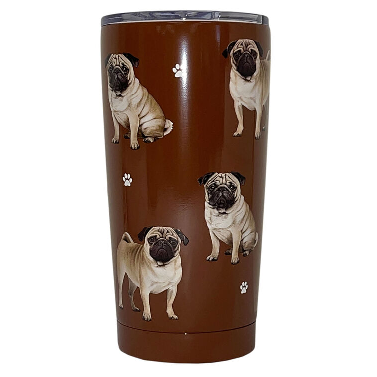 hallmark E&S Pets Pug Stainless Steel Tumbler 20 oz