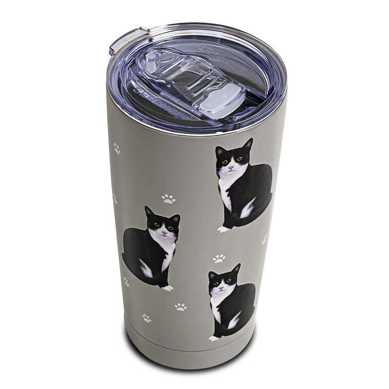 Hallmark E&S Pets Tuxedo Cat Stainless Steel Tumbler 20 Oz