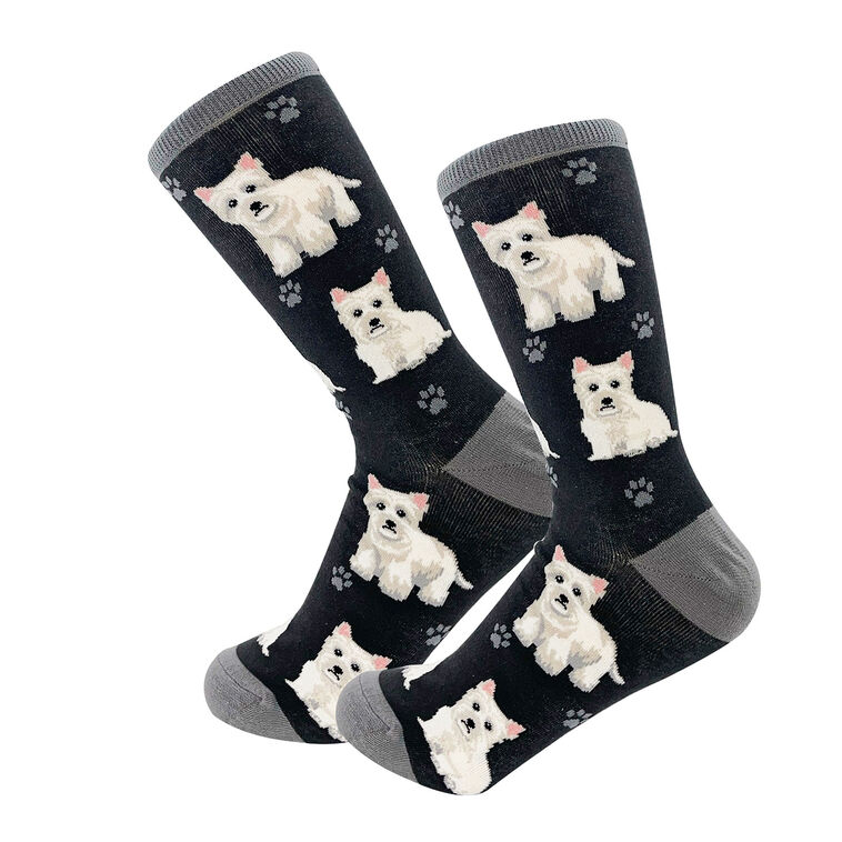 hallmark E&S Pets West Highland White Terrier Novelty Crew Socks