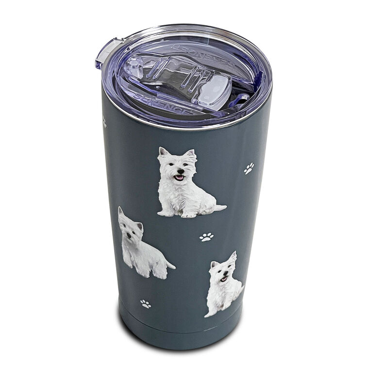 Hallmark E&S Pets West Highland White Terrier Stainless Steel Tumbler 20 Oz