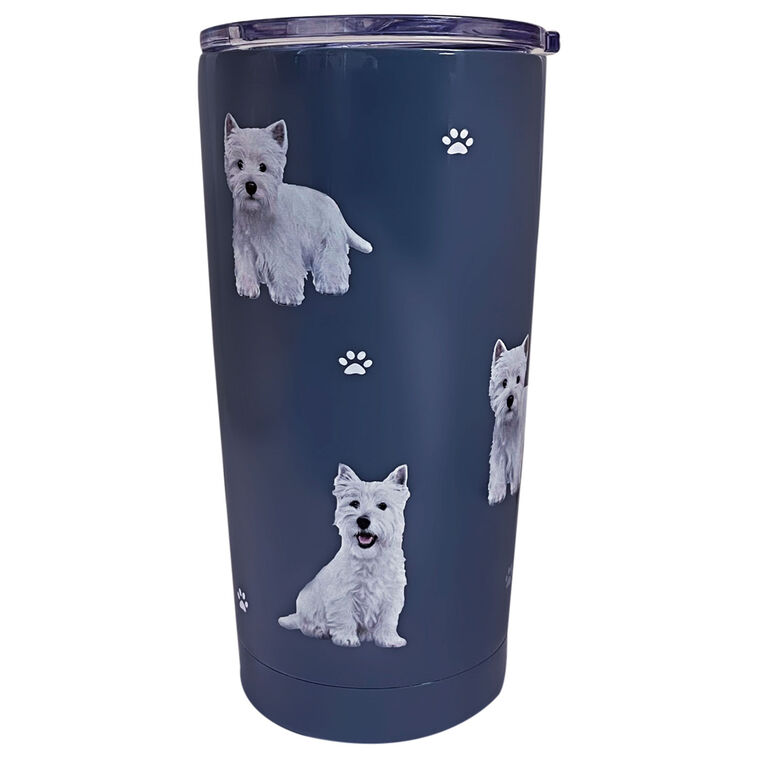 hallmark E&S Pets West Highland White Terrier Stainless Steel Tumbler 20 oz