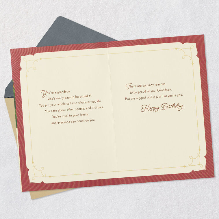 Hallmark Easy To Be Proud Of You Birthday Card For Grandson