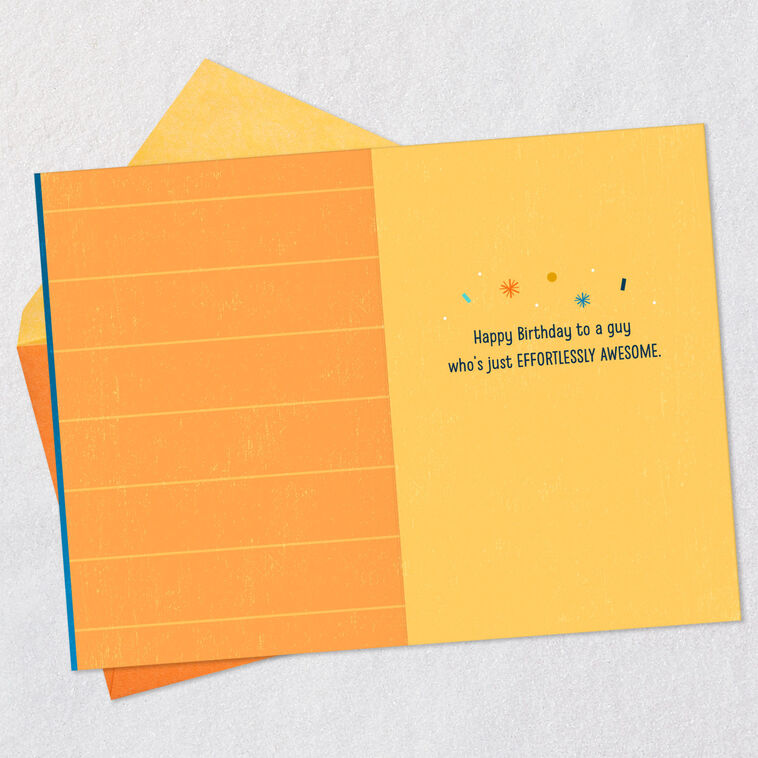 Hallmark Effortlessly Awesome Birthday Card For Him