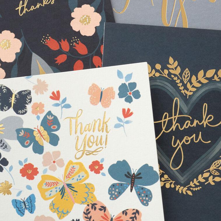 Hallmark Elegant Florals Boxed Blank Thank-You Notes Assortment Pack Of 48