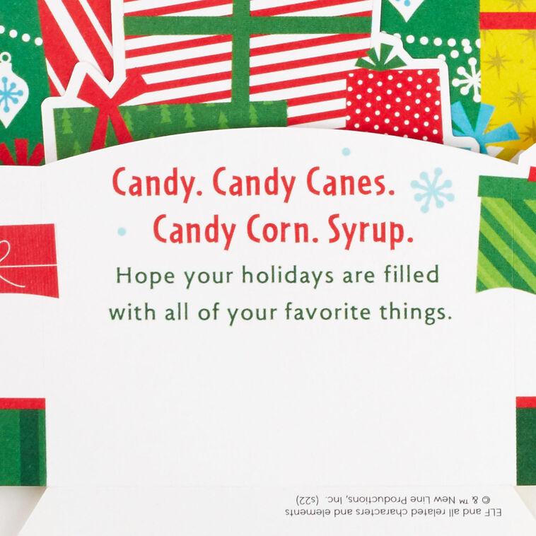 Hallmark Elf Buddy The Elf™ 3D Pop-Up Christmas Card With Sound And Light