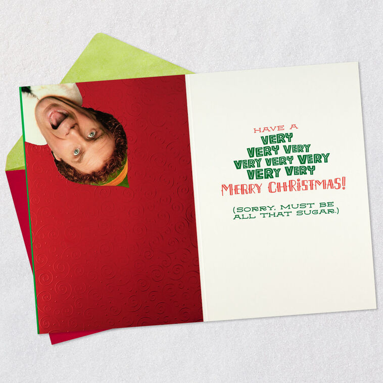 Hallmark Elf Buddy The Elf™ Holiday Advice Funny Christmas Card