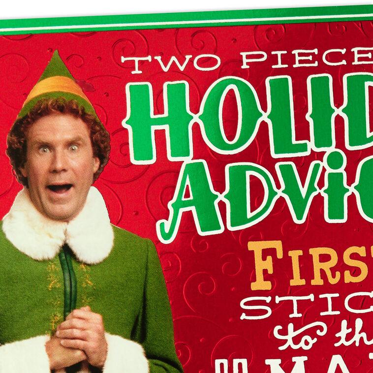 Hallmark Elf Buddy The Elf™ Holiday Advice Funny Christmas Card