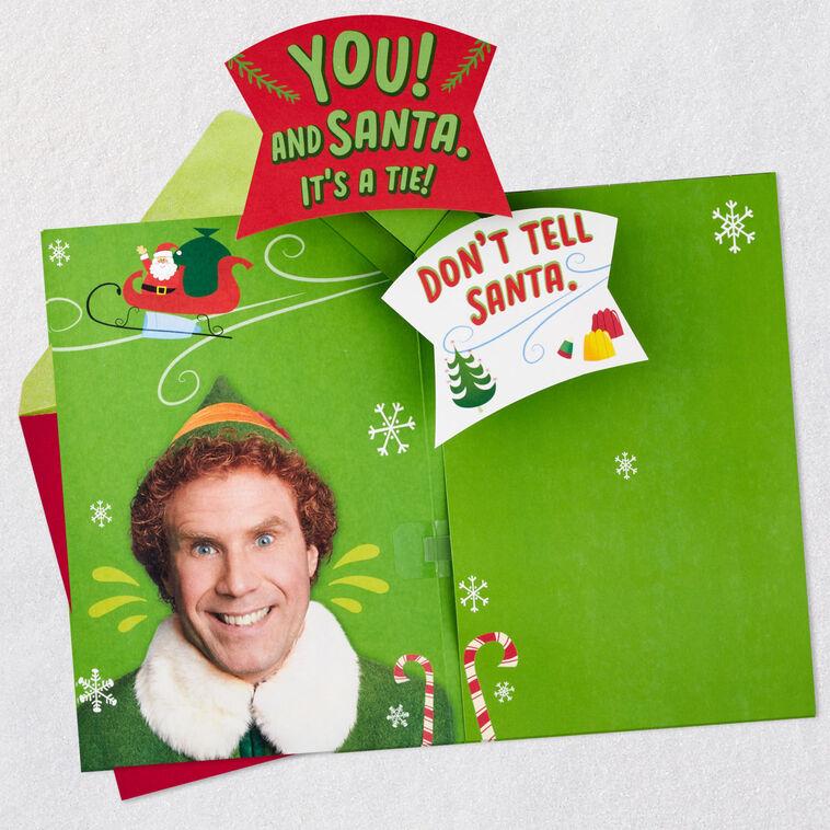 Hallmark Elf Buddy The Elf™ Things I Like Most Musical Pop-Up Christmas Card