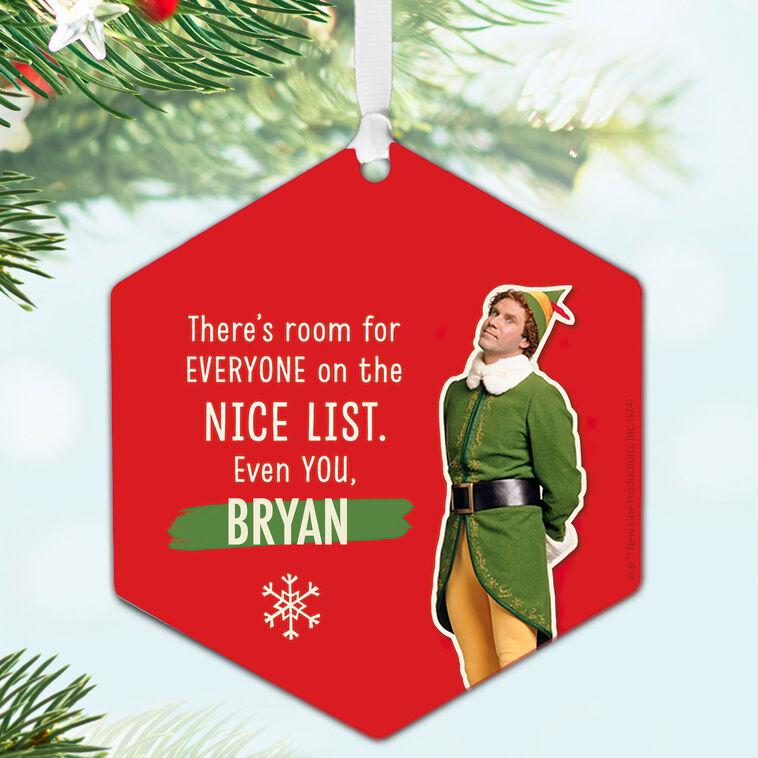 Hallmark Elf Metal Personalized Ornament Custom Text