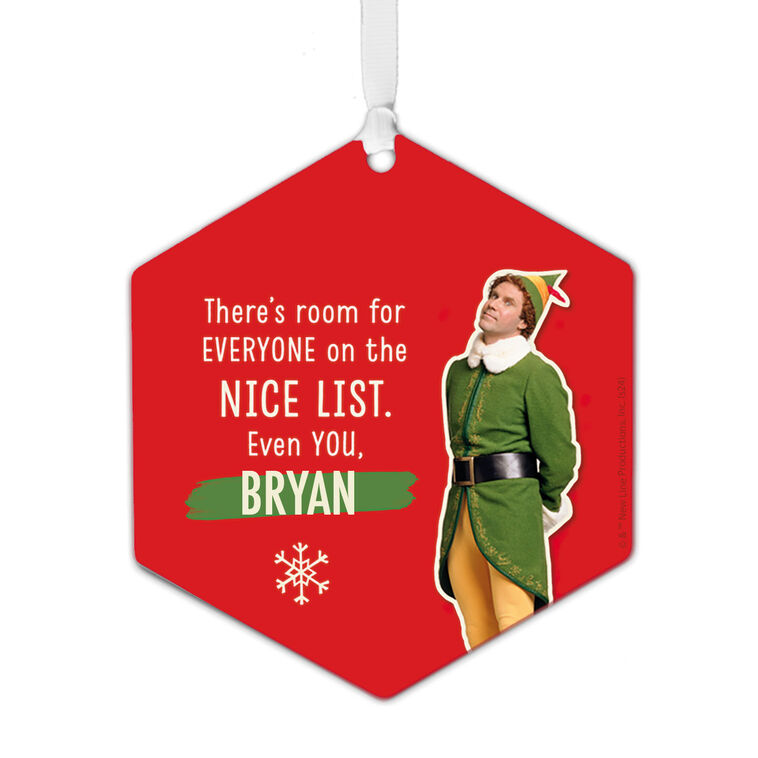 hallmark Elf Metal Personalized Ornament Custom Text