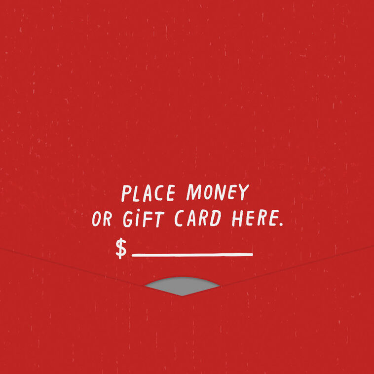 Hallmark Elves Now And Then Funny Money Holder Christmas Card