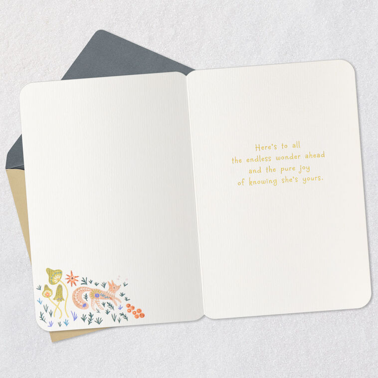 Hallmark Endless Wonder And Pure Joy New Baby Girl Card