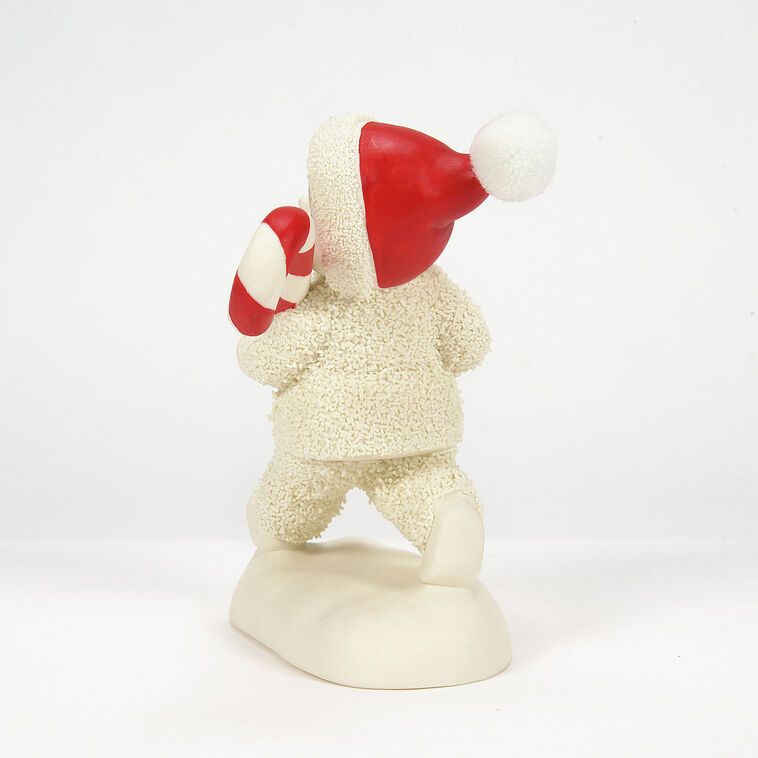 Hallmark Enesco Snowbabies Carrying A Candy Cane Figurine 4.13"
