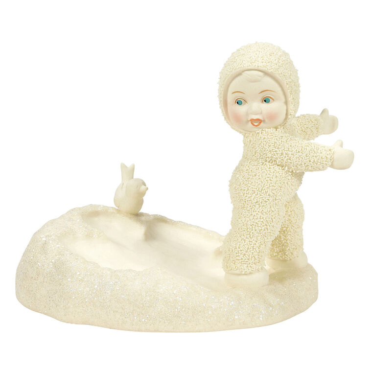 hallmark Enesco Snowbabies Making a Snow Angel Figurine 4.45"