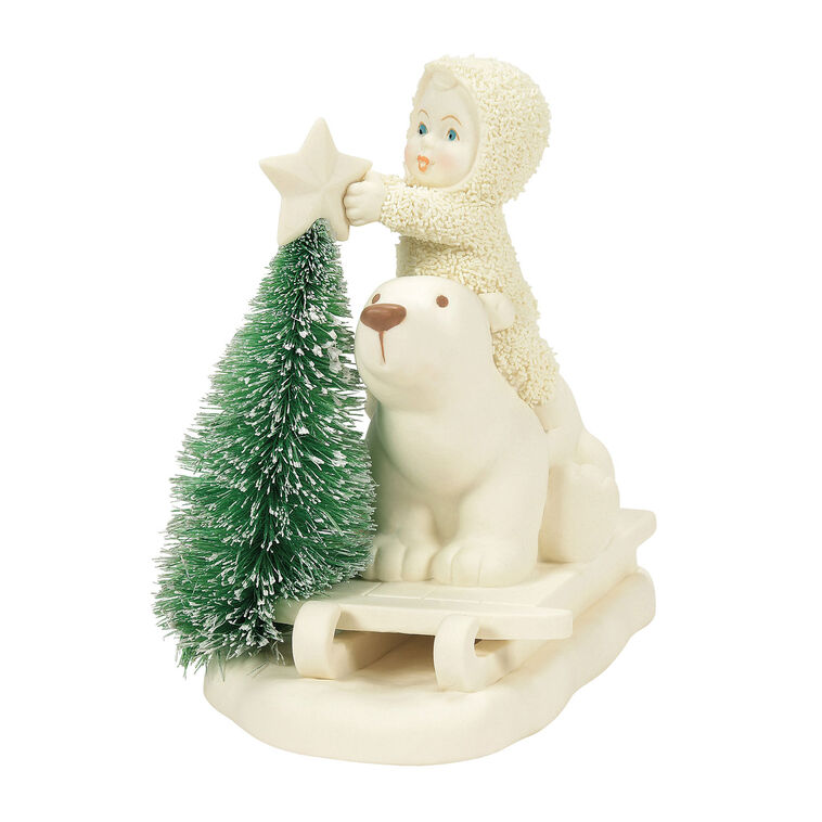 hallmark Enesco Snowbabies Polar Bear Lift Figurine 4.76"