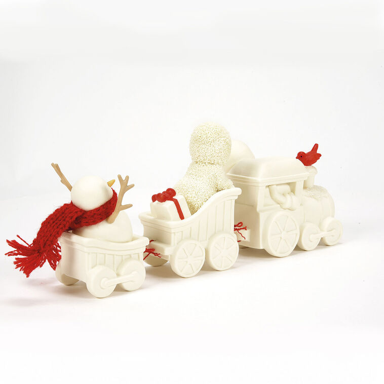 Hallmark Enesco Snowbabies Train Ride With Friends Figurine 4.02"