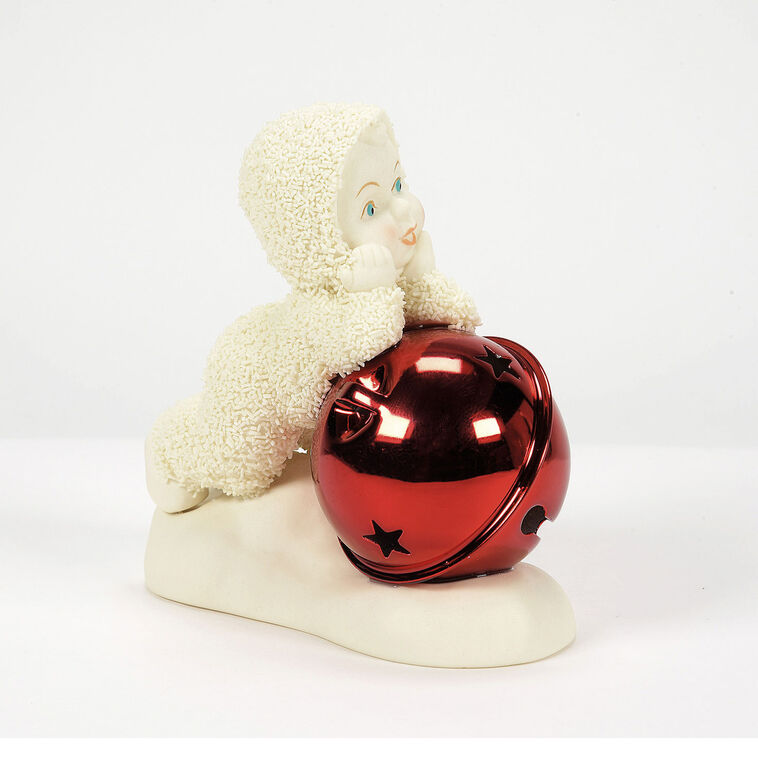 Hallmark Enesco Snowbabies With Red Jingle Bell Figurine 3.54"