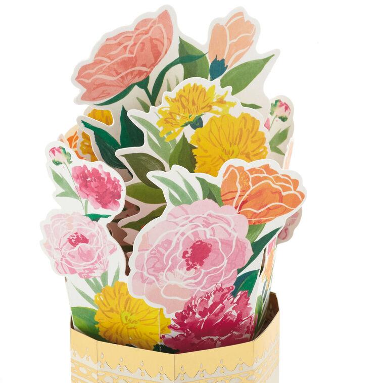 Hallmark Enjoy Every Beautiful Moment Flower Vase 3D Pop-Up Card
