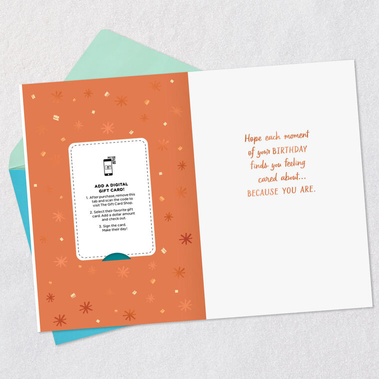 Hallmark Enjoy Every Moment Cake With Candles Gift Card Greeting Birthday Card