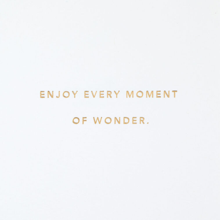 Hallmark Enjoy Every Moment Of Wonder New Baby Boy Card