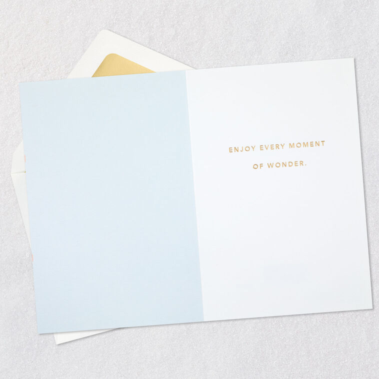 Hallmark Enjoy Every Moment Of Wonder New Baby Boy Card