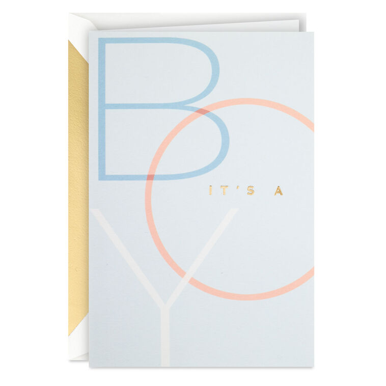 hallmark Enjoy Every Moment of Wonder New Baby Boy Card