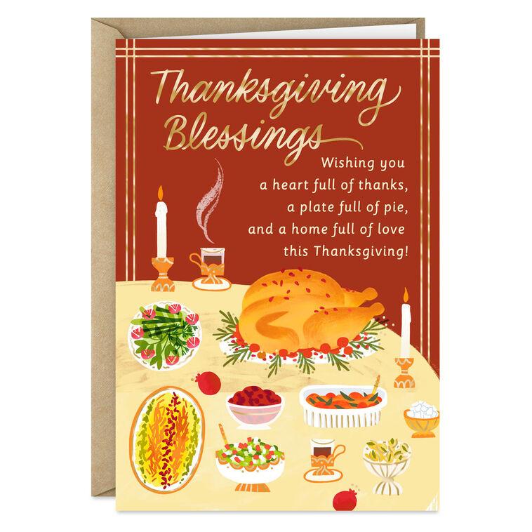 hallmark Enjoy God's Wonderful Gifts Religious Thanksgiving Card