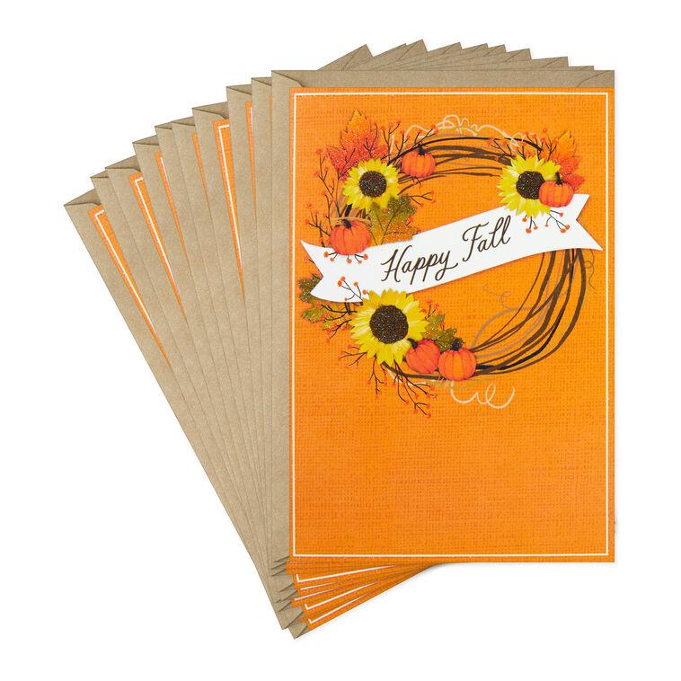 hallmark Enjoy This Beautiful Season Fall Cards Pack of 10