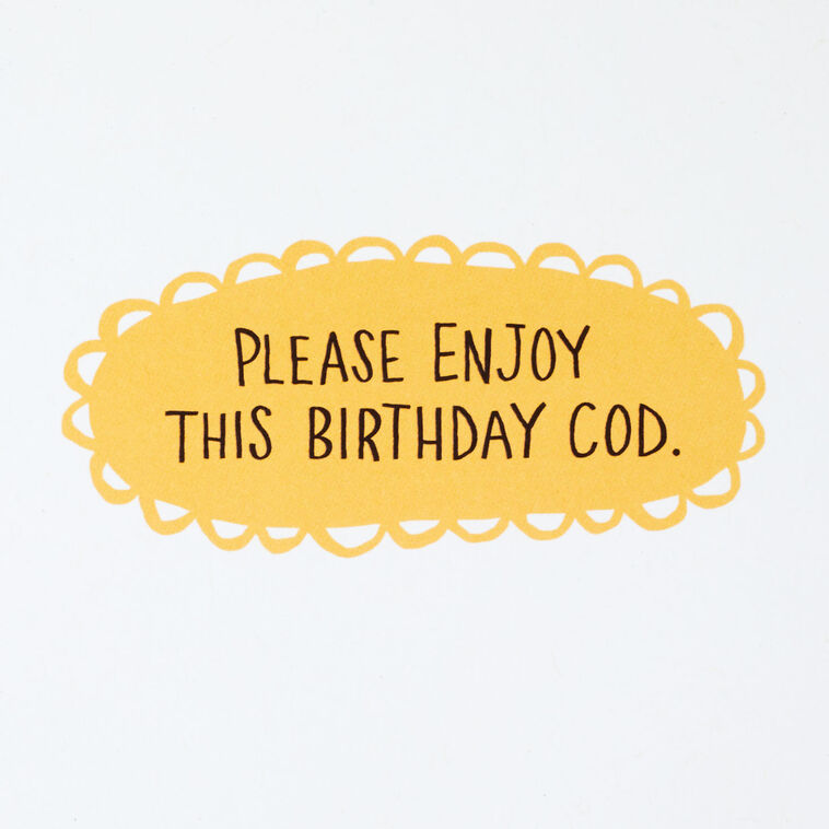 Hallmark Enjoy This Birthday Cod Funny Birthday Card