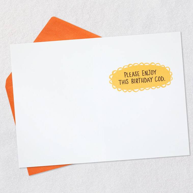 Hallmark Enjoy This Birthday Cod Funny Birthday Card