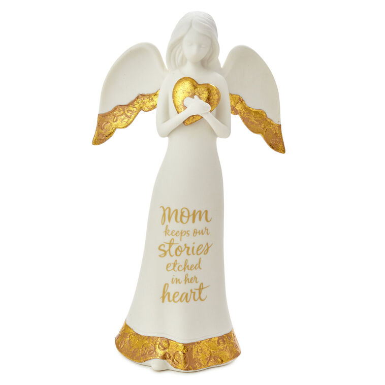 hallmark Etched in a Mom's Heart Angel Figurine 8.75"