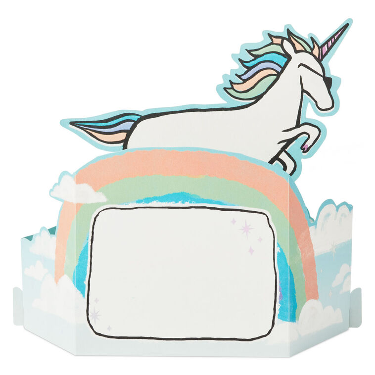 Hallmark Even Unicorns Believe In You Funny Pop-Up Card