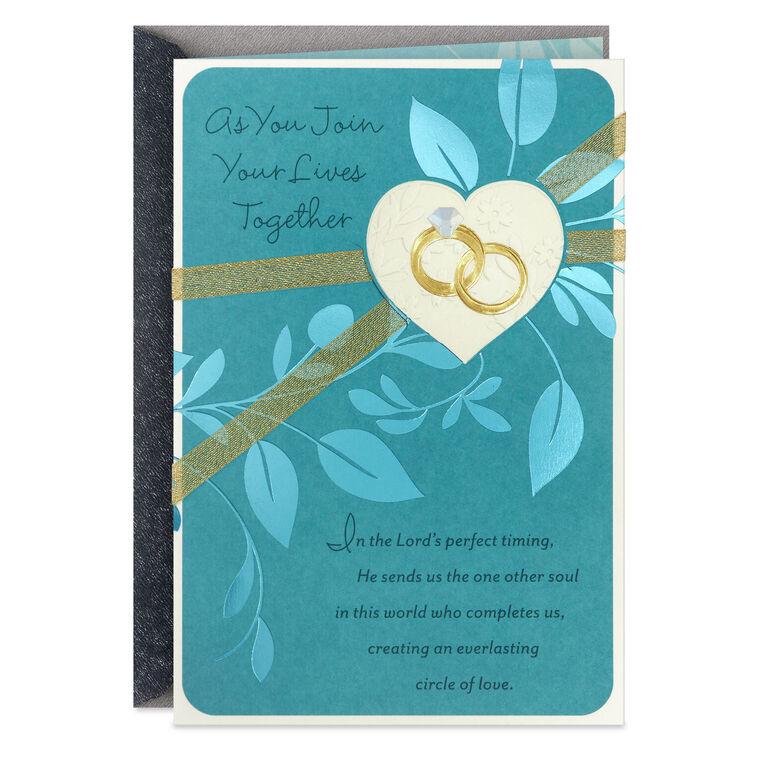 hallmark Everlasting Circle of Love Religious Wedding Card