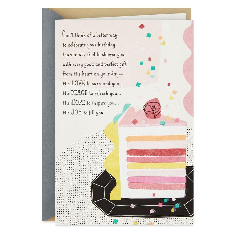 hallmark Every Good and Perfect Gift Religious Birthday Card