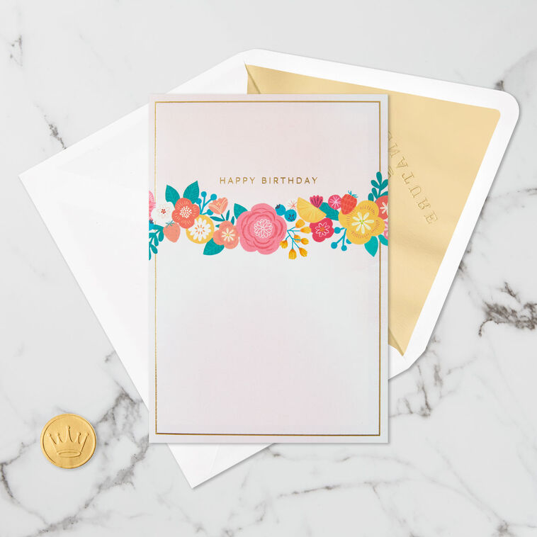 Hallmark Every Good Thing Floral Cake 3D Pop-Up Birthday Card