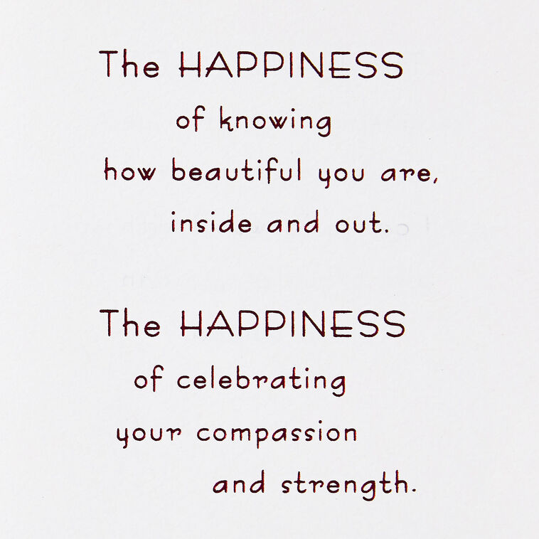Hallmark Every Kind Of Happiness Pink Flowers Birthday Card