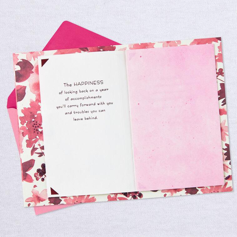 Hallmark Every Kind Of Happiness Pink Flowers Birthday Card