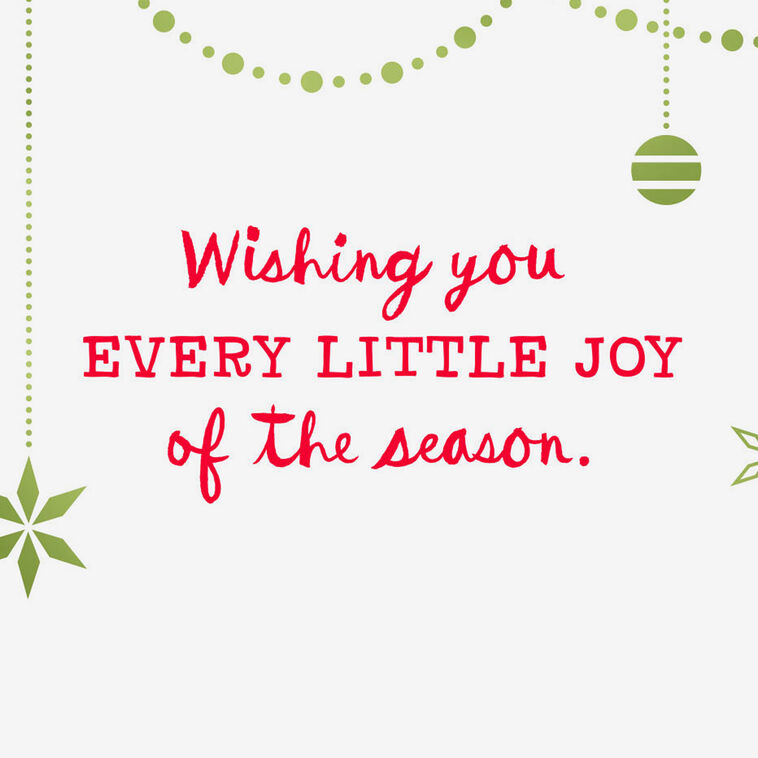 Hallmark Every Little Joy Of The Season Christmas Card