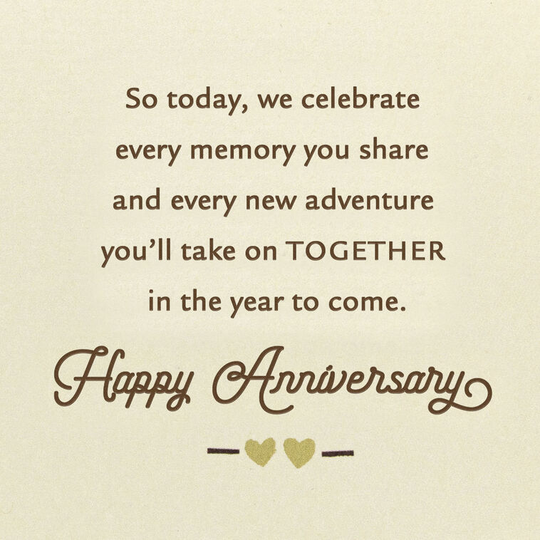 Hallmark Every Memory And New Adventure Anniversary Card For Couple
