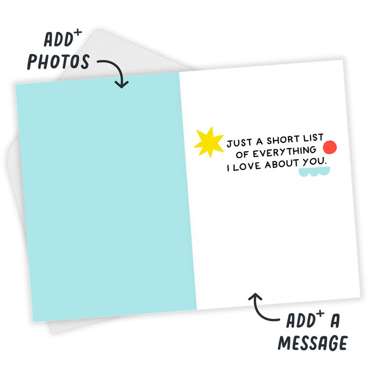 Hallmark Every Single Freaking Thing Custom Love Card