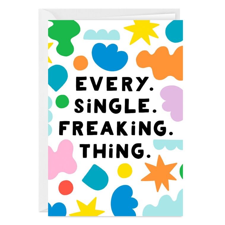 hallmark Every Single Freaking Thing Custom Love Card