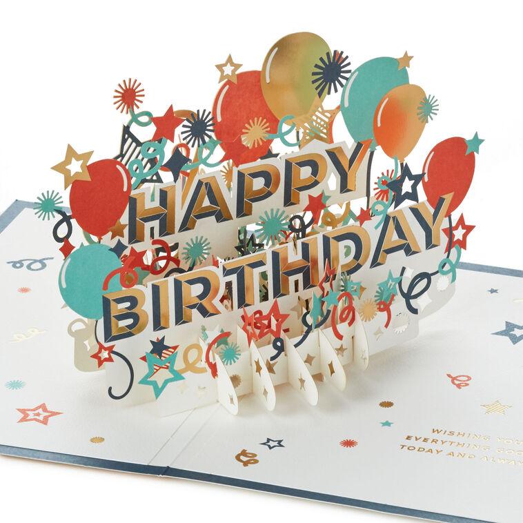 hallmark Everything Good Today and Always Pop-Up Birthday Card