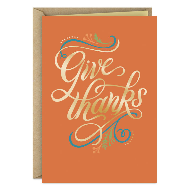 hallmark Everything Seems Possible Thanksgiving Card